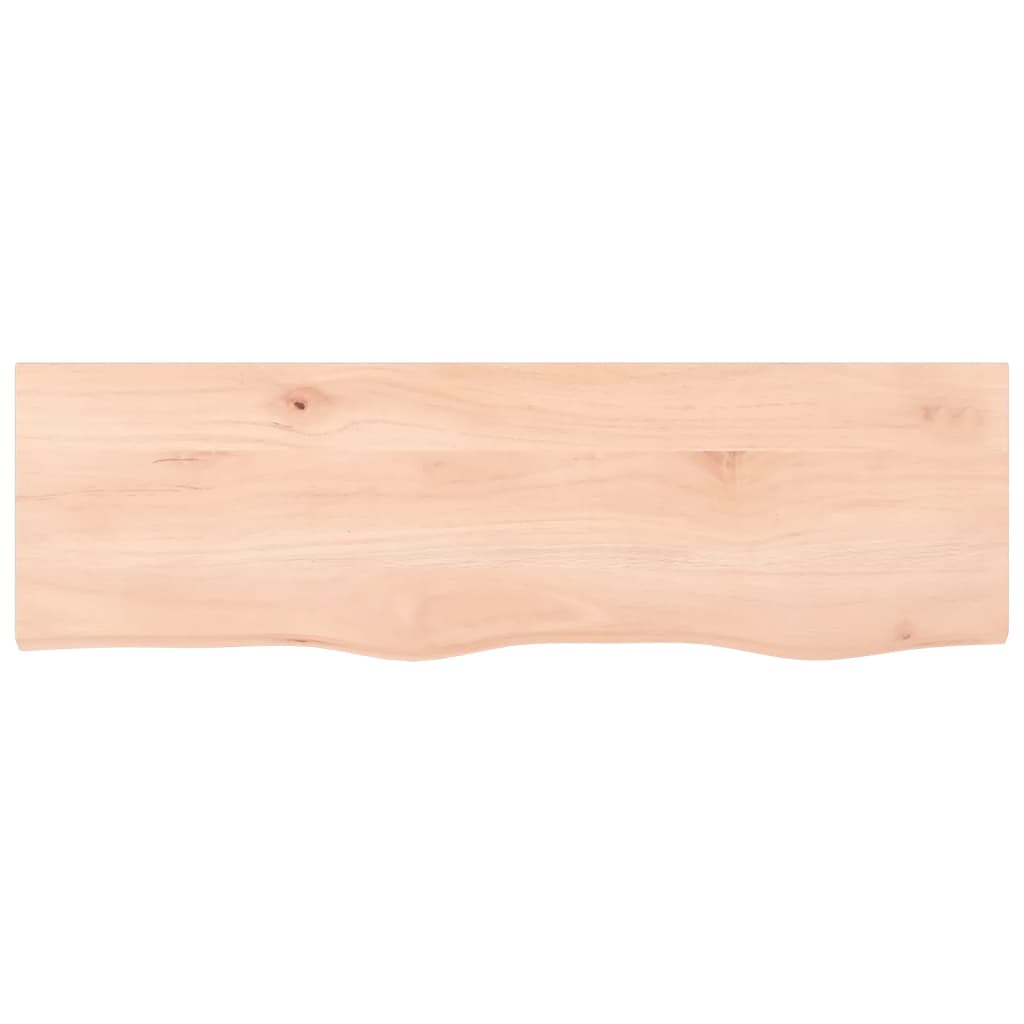 Væghylde 100x30x2 Cm Massivt Egetræ - Billede 4