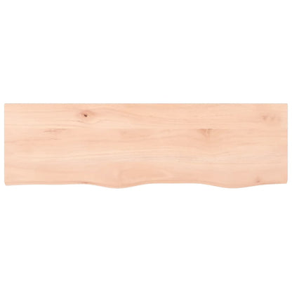Væghylde 100x30x2 Cm Massivt Egetræ - Billede 4
