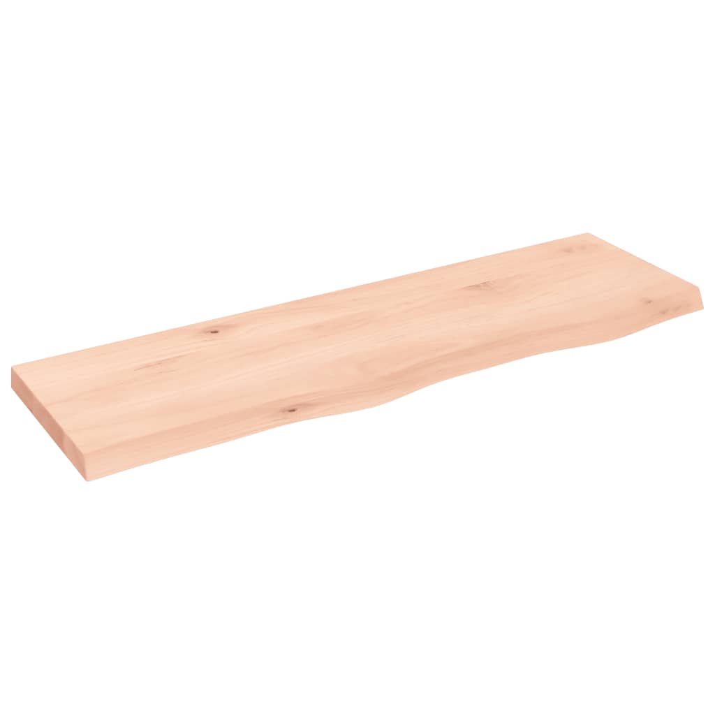 Væghylde 100x30x(2-4) Cm Massivt Egetræ - Billede 2
