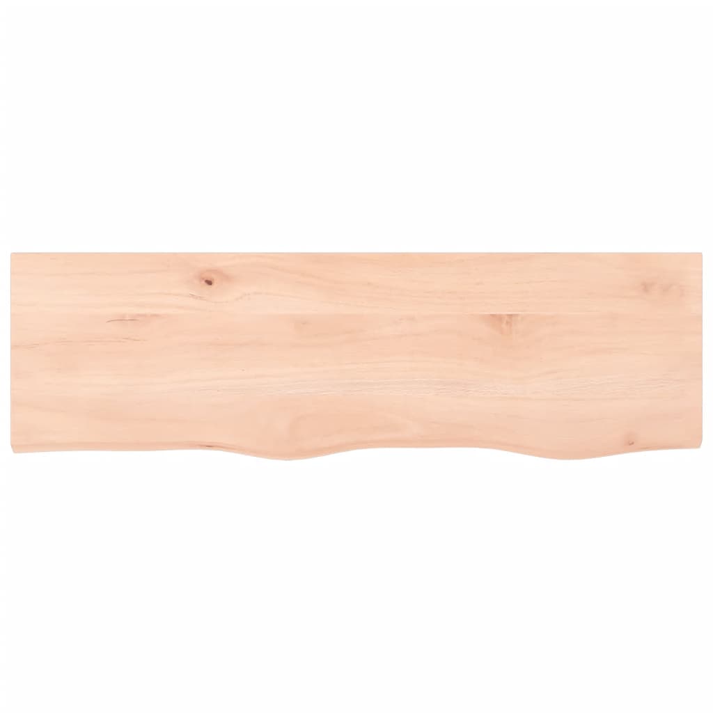 Væghylde 100x30x(2-4) Cm Massivt Egetræ - Billede 4