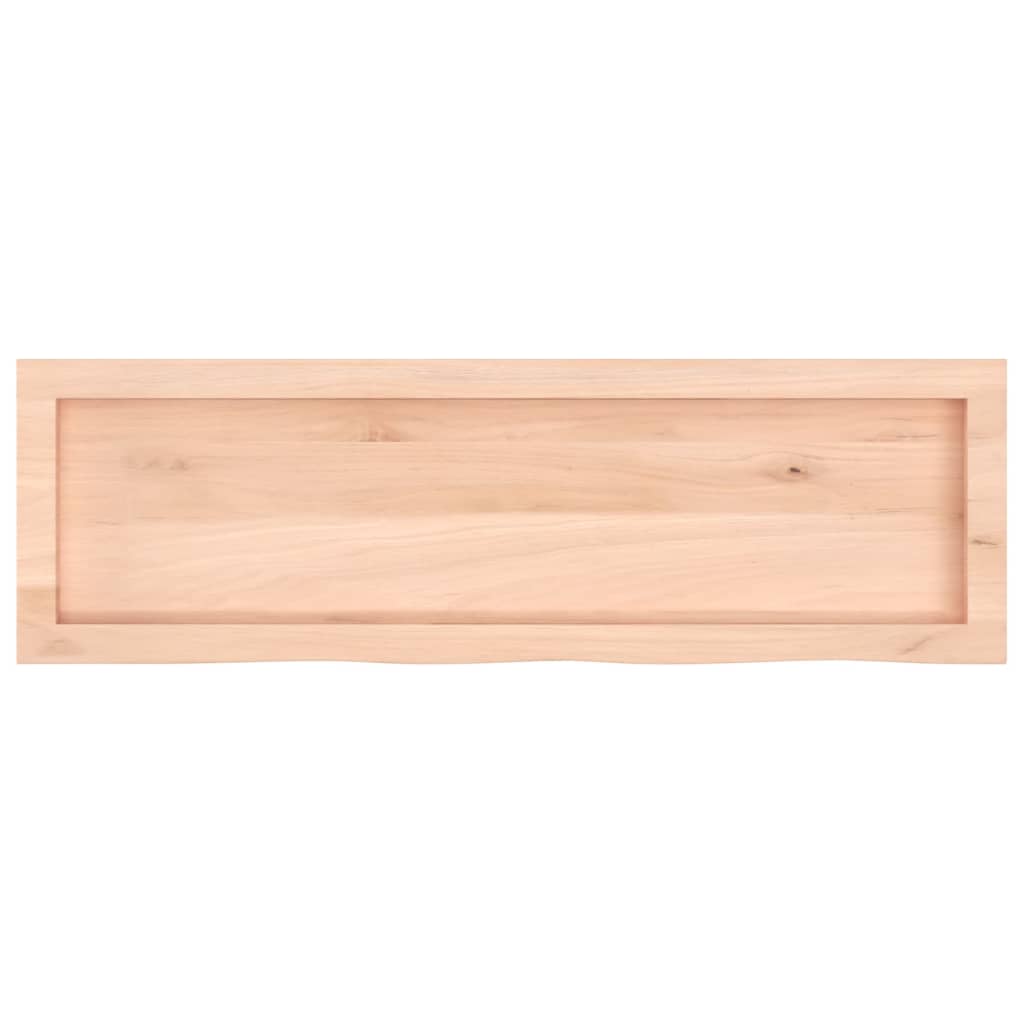 Væghylde 100x30x(2-4) Cm Massivt Egetræ - Billede 5
