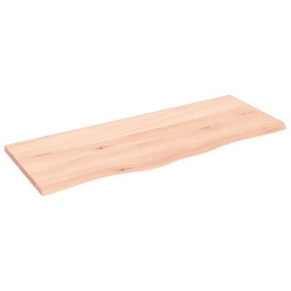 Væghylde 100x40x2 Cm Massivt Egetræ - Billede 2