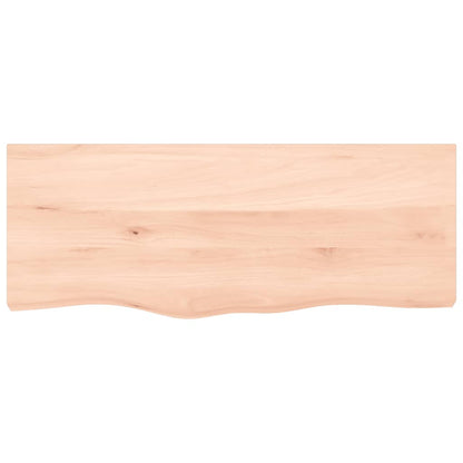 Væghylde 100x40x2 Cm Massivt Egetræ - Billede 4