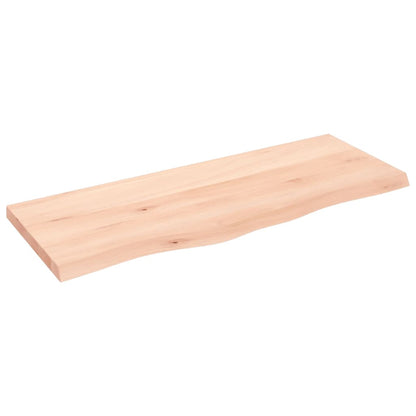 Væghylde 100x40x(2-4) Cm Massivt Egetræ - Billede 2