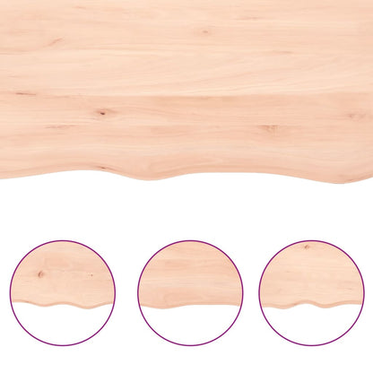 Væghylde 100x40x(2-4) Cm Massivt Egetræ - Billede 6