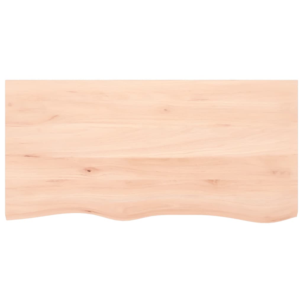 Væghylde 100x50x2 Cm Massivt Egetræ - Billede 4