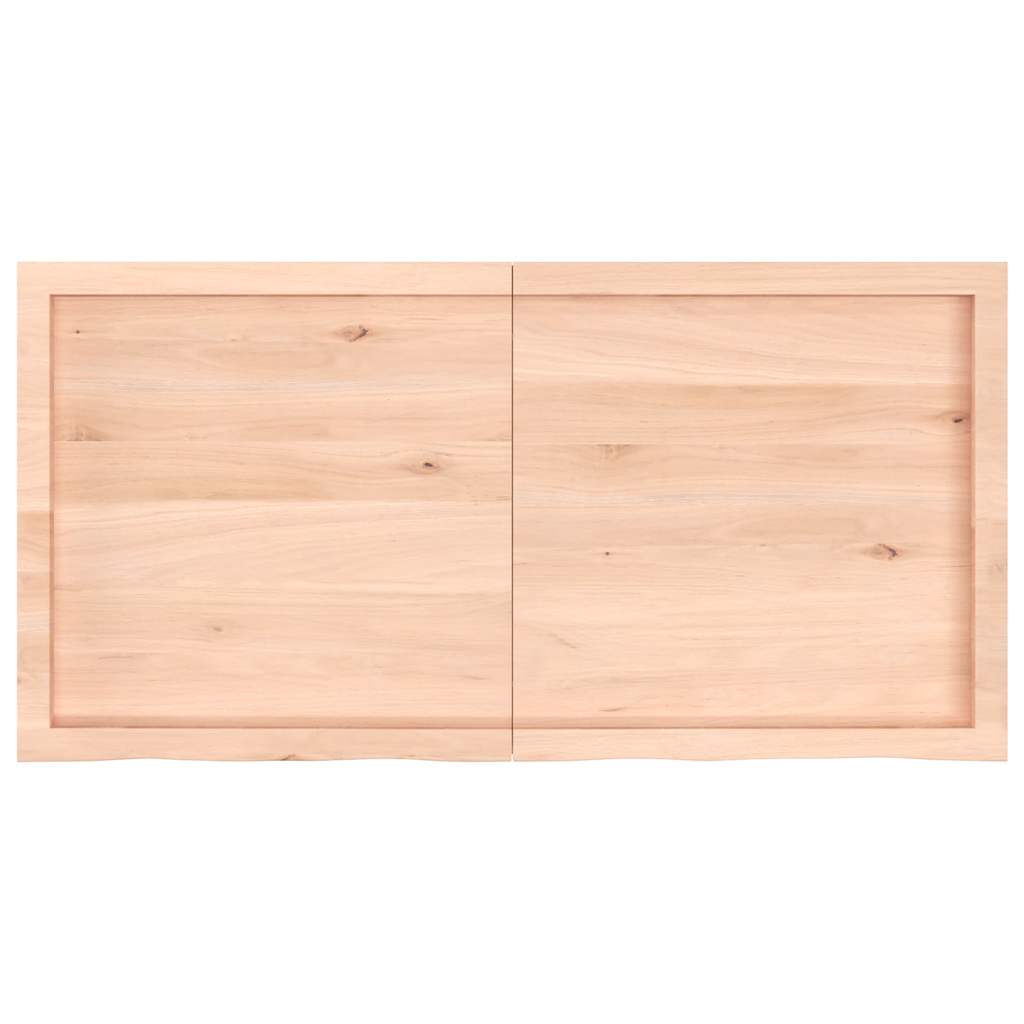 Væghylde Massivt Egetræ (120x60x2-4 Cm) - Billede 2