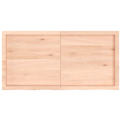 Væghylde Massivt Egetræ (120x60x2-4 Cm) - Billede 2