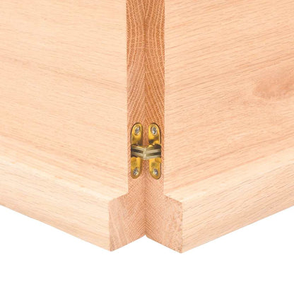 Væghylde Massivt Egetræ (120x60x2-4 Cm) - Billede 7