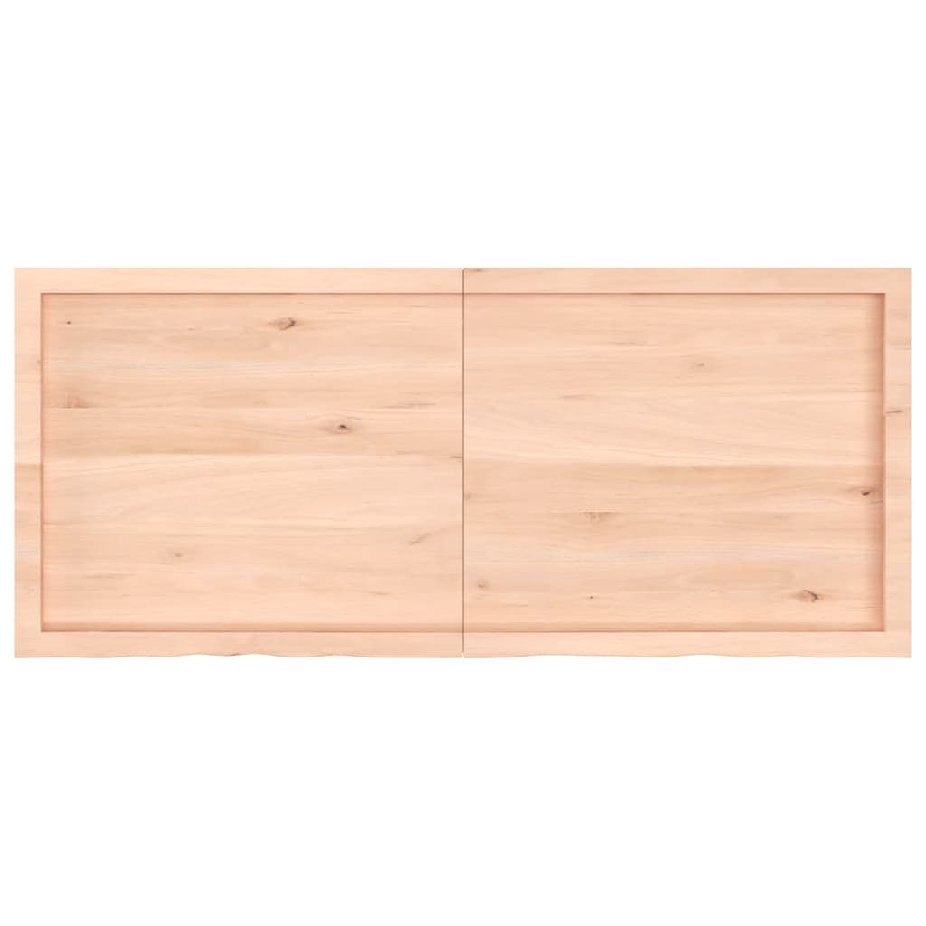 Væghylde Massivt Egetræ (140x60x(2-4) Cm) - Billede 2