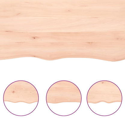 Væghylde Massivt Egetræ (140x60x(2-4) Cm) - Billede 5