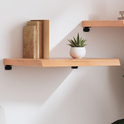 Væghylde 60x60x(2-6) Cm Massivt Egetræ
