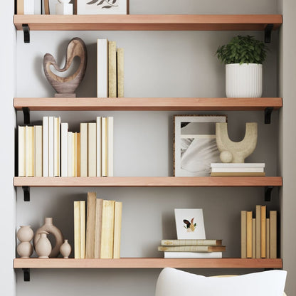 Væghylde 80x30x(2-4) Cm Massivt Egetræ
