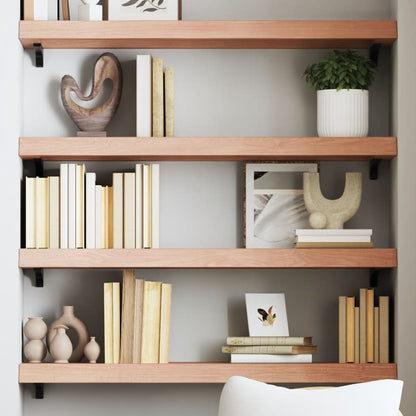Væghylde 80x30x(2-6) Cm Massivt Egetræ
