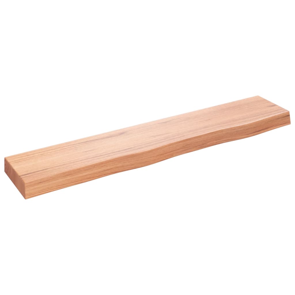 Væghylde 100x20x6 Cm Behandlet Massivt Egetræ - Billede 2