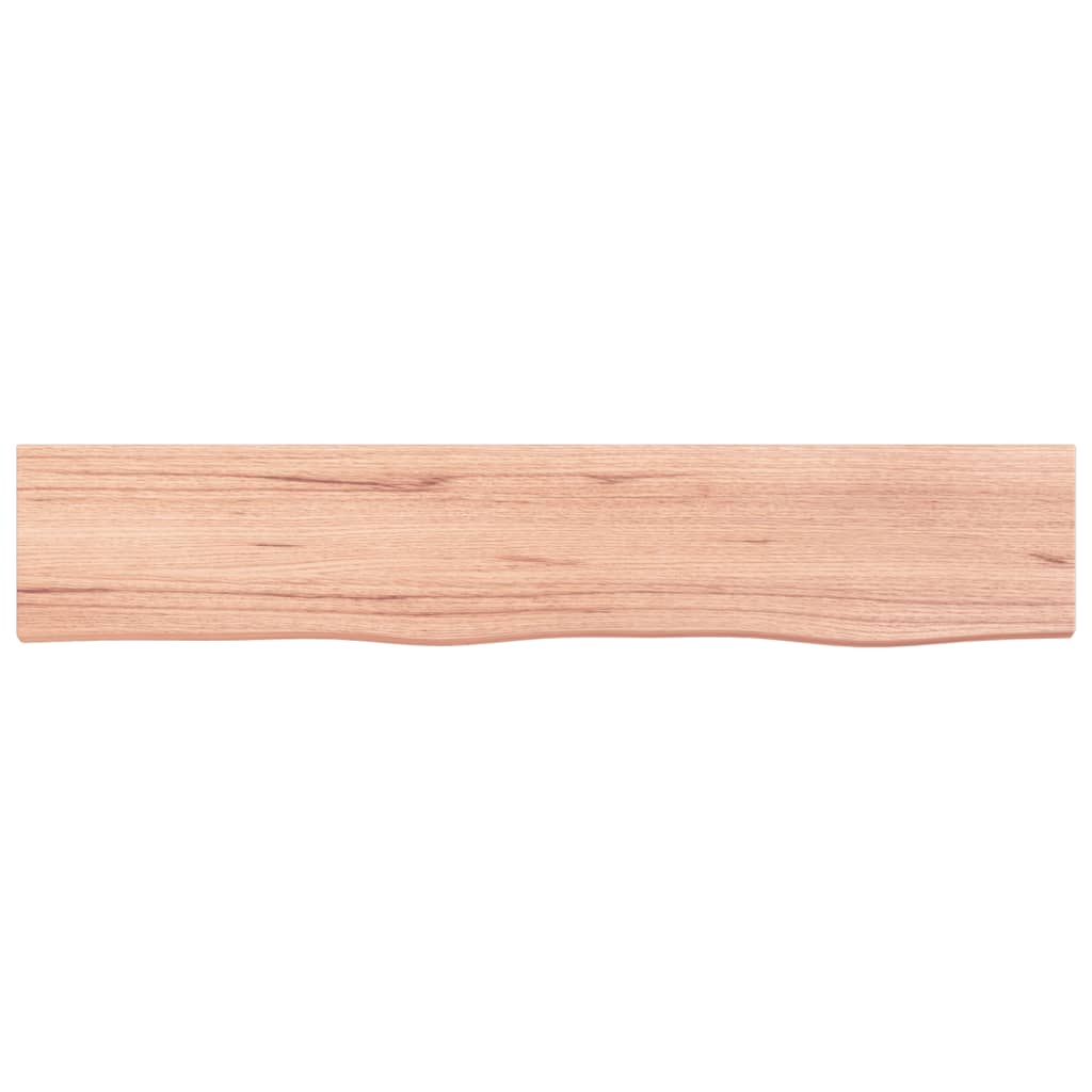 Væghylde 100x20x6 Cm Behandlet Massivt Egetræ - Billede 4