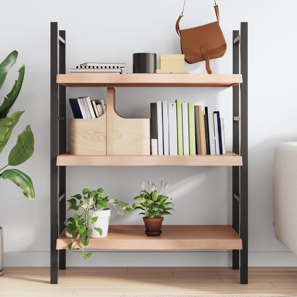 Væghylde 100x40x(2-6) Cm Behandlet Massivt Egetræ - Billede 3
