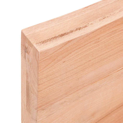 Væghylde 120x50x(2-6) Cm Behandlet Massivt Egetræ - Billede 8