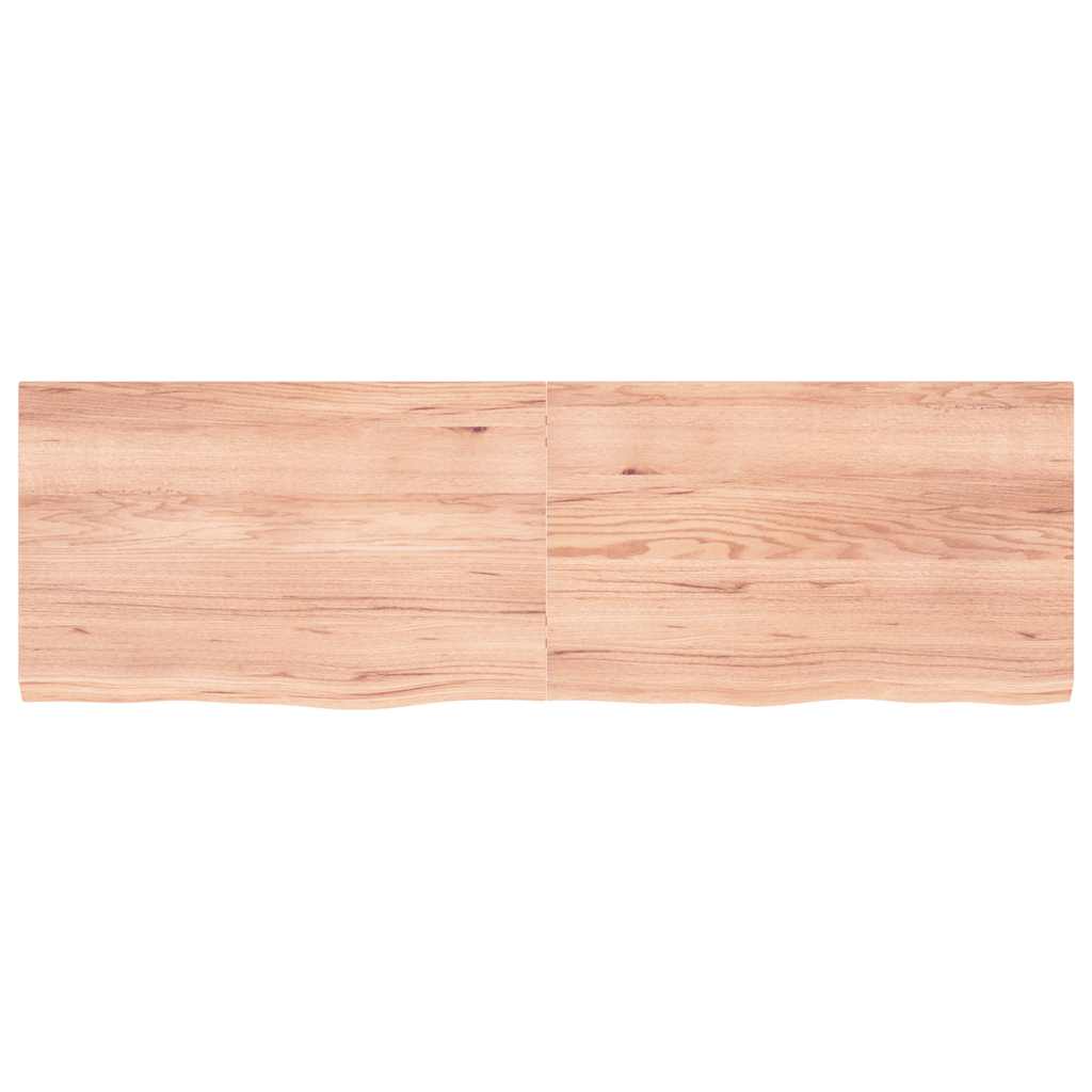 Væghylde 160x50x(2-4) Cm Behandlet Massivt Egetræ - Billede 3
