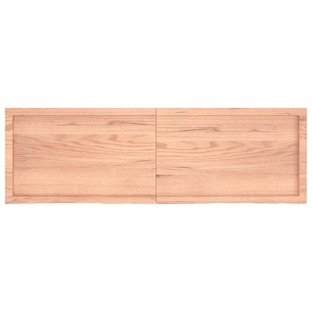 Væghylde 160x50x(2-6) Cm Behandlet Massivt Egetræ - Billede 2