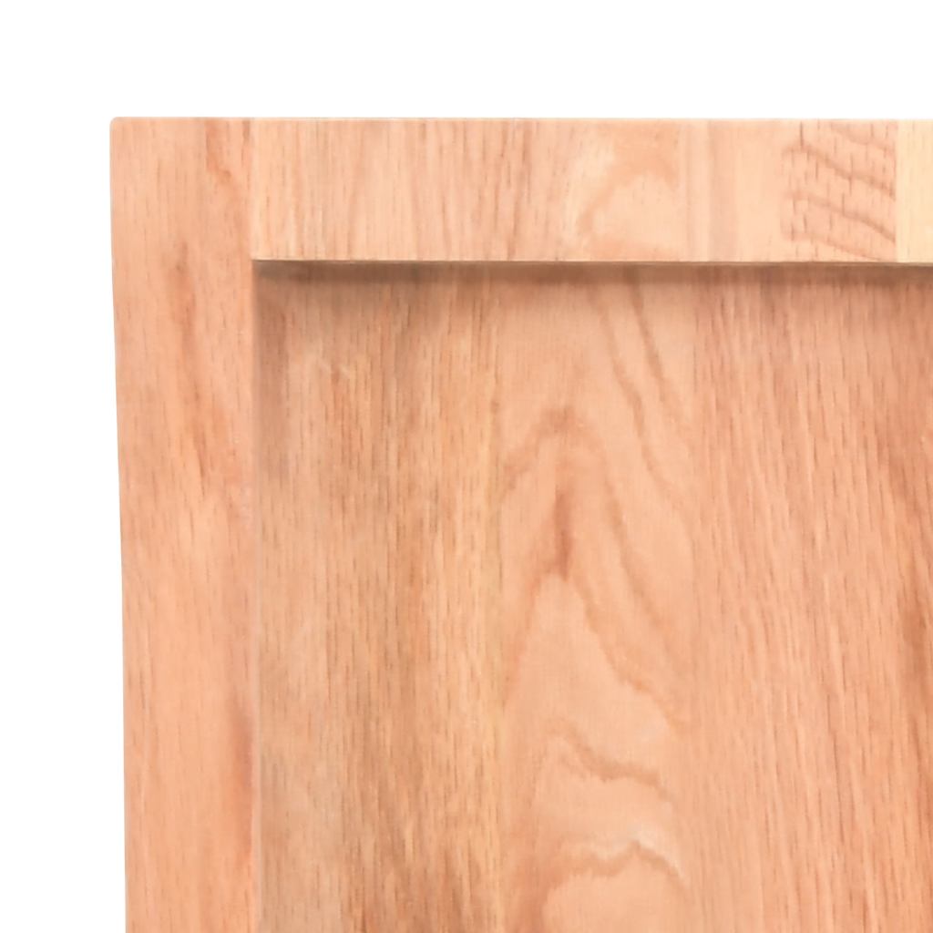 Væghylde 160x50x(2-6) Cm Behandlet Massivt Egetræ - Billede 6