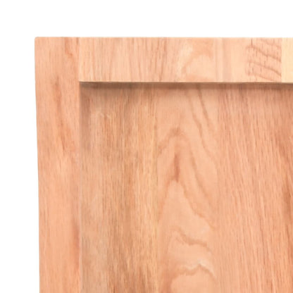 Væghylde 160x50x(2-6) Cm Behandlet Massivt Egetræ - Billede 6
