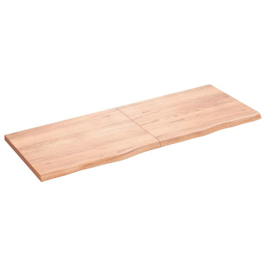 Væghylde 160x60x(2-4) Cm Behandlet Massivt Egetræ - Hovedbillede