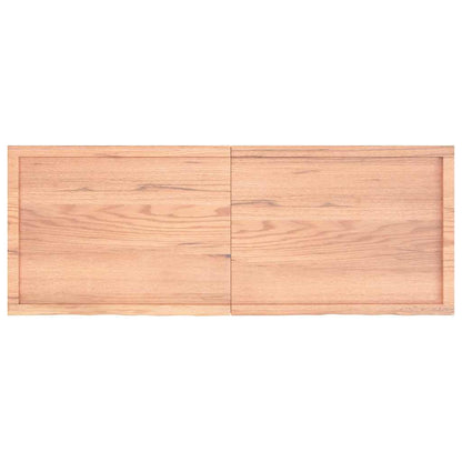 Væghylde 160x60x(2-4) Cm Behandlet Massivt Egetræ - Billede 2