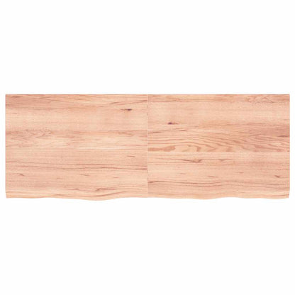 Væghylde 160x60x(2-4) Cm Behandlet Massivt Egetræ - Billede 3