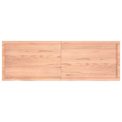 Væghylde 180x60x(2-4) Cm Behandlet Massivt Egetræ - Billede 2