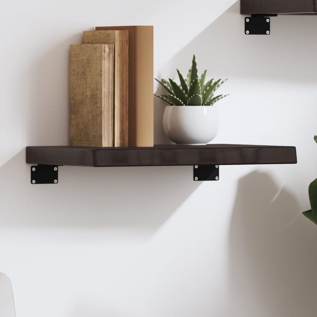 Væghylde 40x30x(2-4) Cm Massivt Egetræ