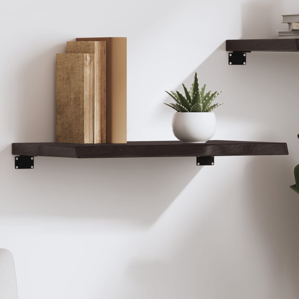 Væghylde 60x30x(2-4) Cm Massivt Egetræ