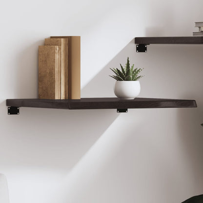 Væghylde 60x50x(2-4) Cm Massivt Egetræ