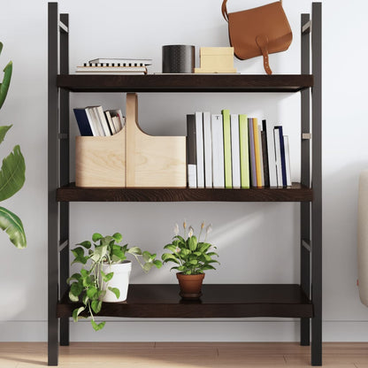 Væghylde 80x50x(2-6) Cm Massivt Egetræ