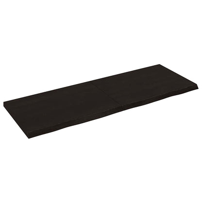 Væghylde 140x50x(2-4) Cm Behandlet Massivt Egetræ