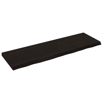 Væghylde 160x50x(2-6) Cm Behandlet Massivt Egetræ