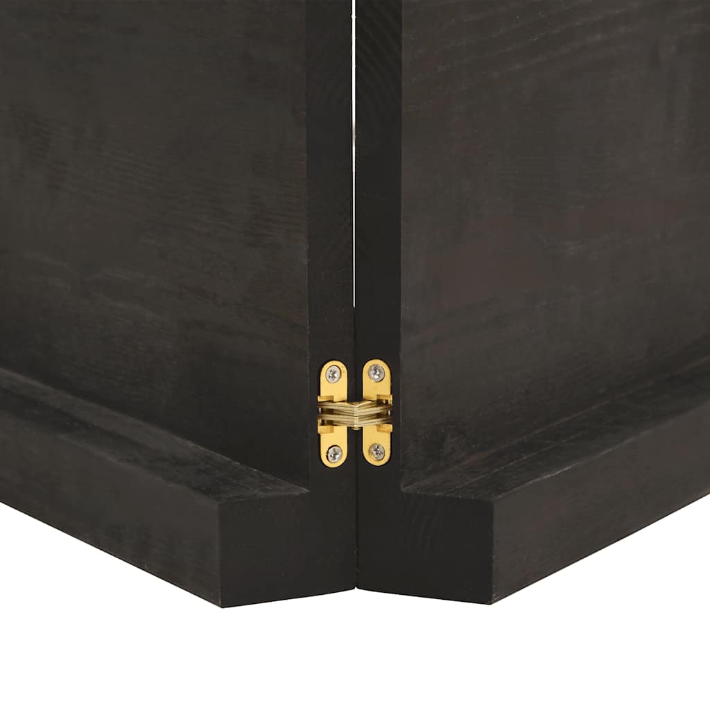 Væghylde 160x60x(2-6) Cm Behandlet Massivt Egetræ Mørkebrun - Billede 4