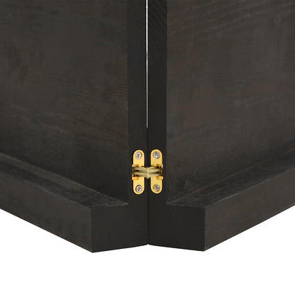 Væghylde 200x50x(2-6) Cm Behandlet Massivt Egetræ Mørkebrun - Billede 4
