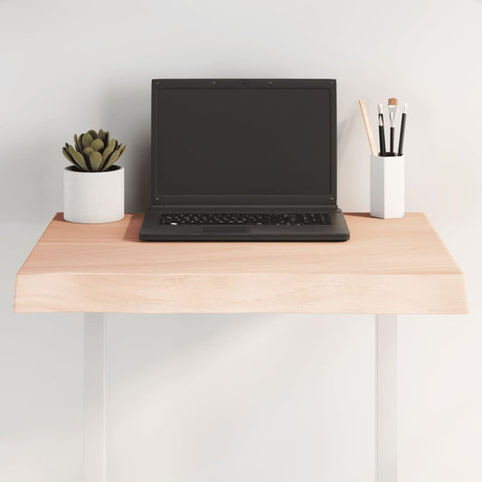 Bordplade 60X60X(2-6)Cm Naturlig Kant Ubehandlet Massivt Træ Naturfarvet