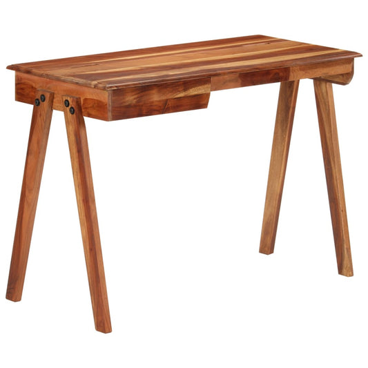 Skrivebord Med Skuffe 110X50X77 Cm Massivt Akacietræ