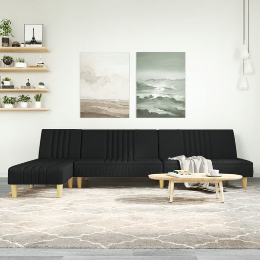 L-Formet Sovesofa 255X140X70 Cm Stof