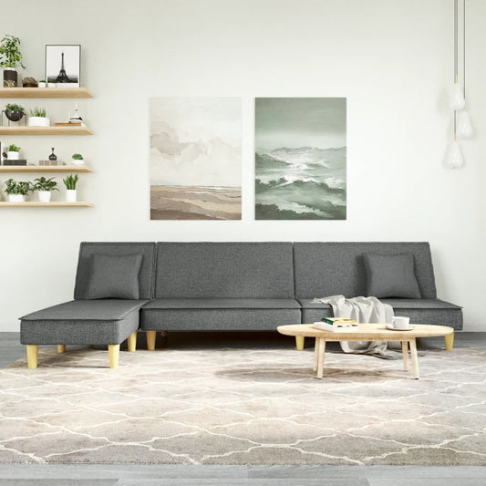 L-Formet Sovesofa 255X140X70 Cm Stof