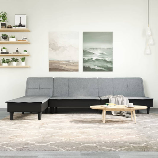 L-Formet Sovesofa 255X140X70 Cm Stof