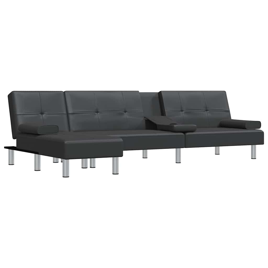 L-Formet Sovesofa 255X140X70 Cm Kunstlæder