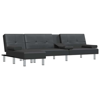 L-Formet Sovesofa 255X140X70 Cm Kunstlæder