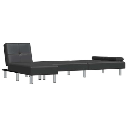L-Formet Sovesofa 255X140X70 Cm Kunstlæder