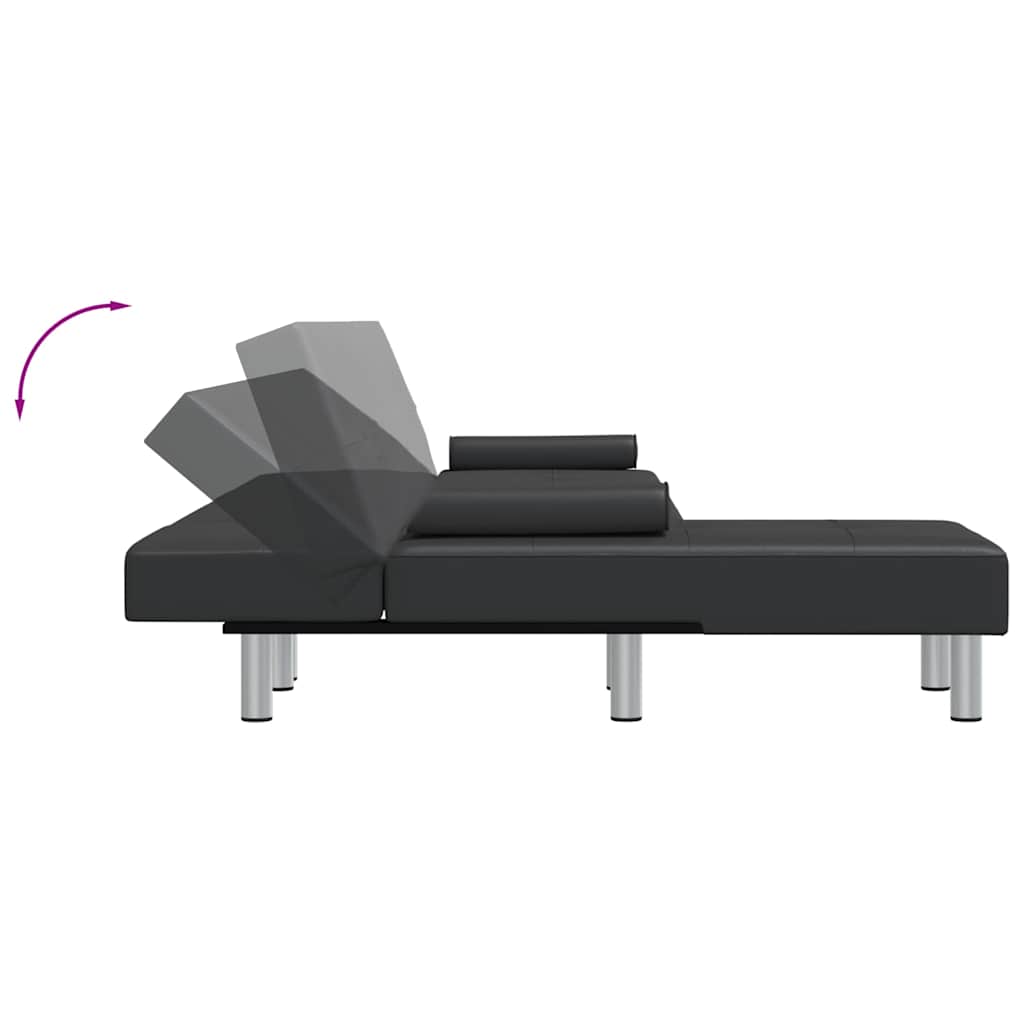 L-Formet Sovesofa 255X140X70 Cm Kunstlæder