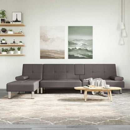 L-Formet Sovesofa 255X140X70 Cm Kunstlæder