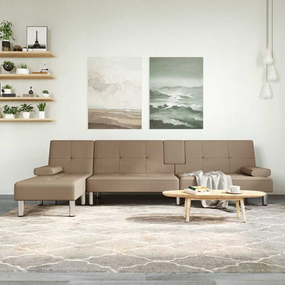 L-Formet Sovesofa 255X140X70 Cm Kunstlæder