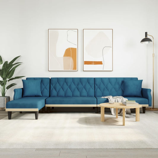 L-Formet Sovesofa 271X140X70 Cm Velour